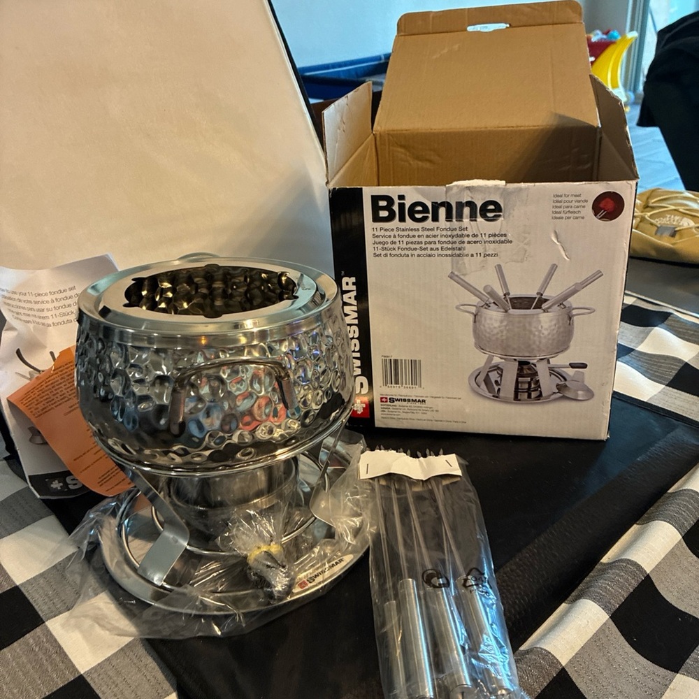 Bienne Stainless Steel Fondue Set